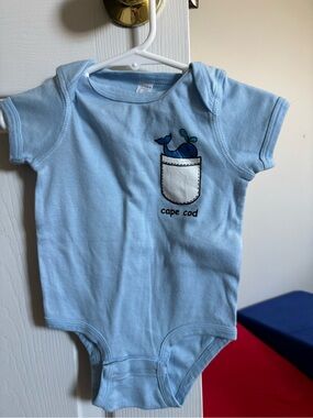 Cape Cod Light Blue Baby One-Piece Bodysuit